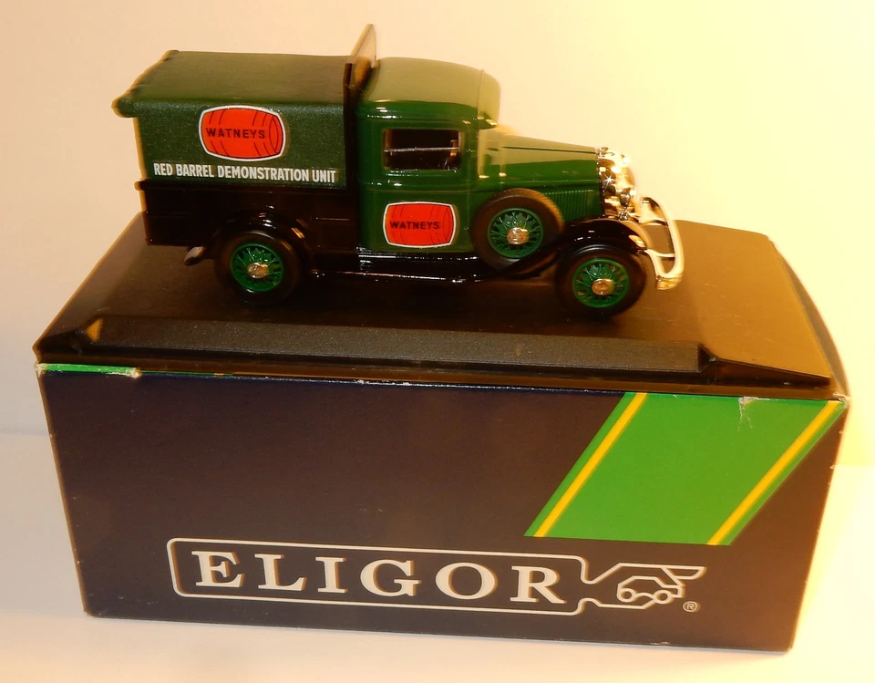 Eligor Ford V8 Pick-Up Telonato 1933 Rosso Canna Watneys 1/43 Ref 100131 IN Box - Immagine 3 di 4