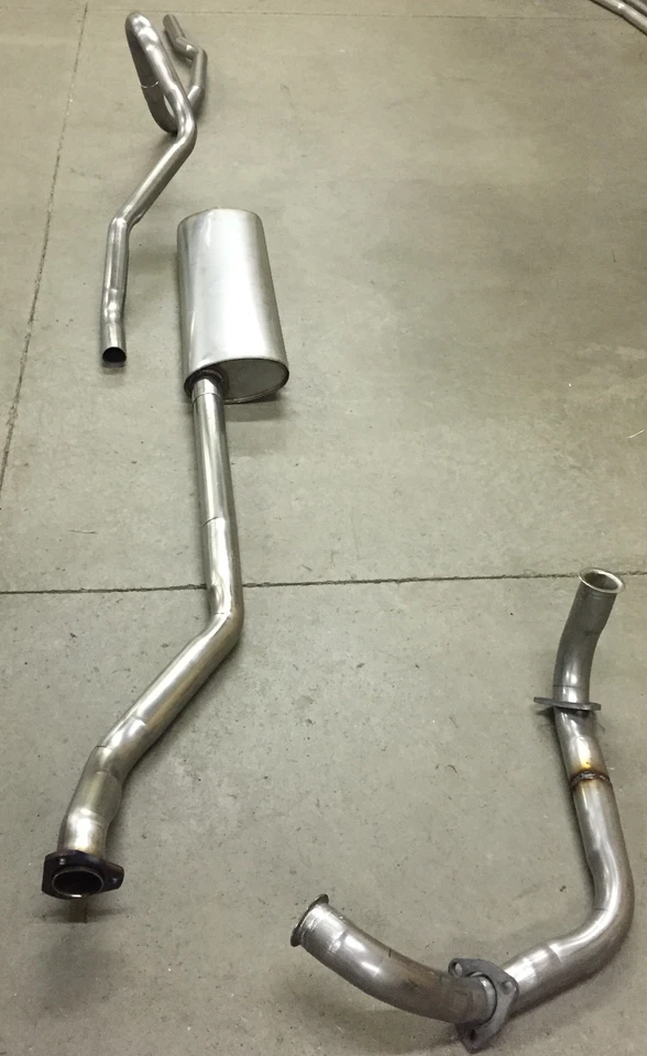 55 56 Oldsmobile Super 88-98 1954 sistema de escape único aluminizado Foto 4 de 4