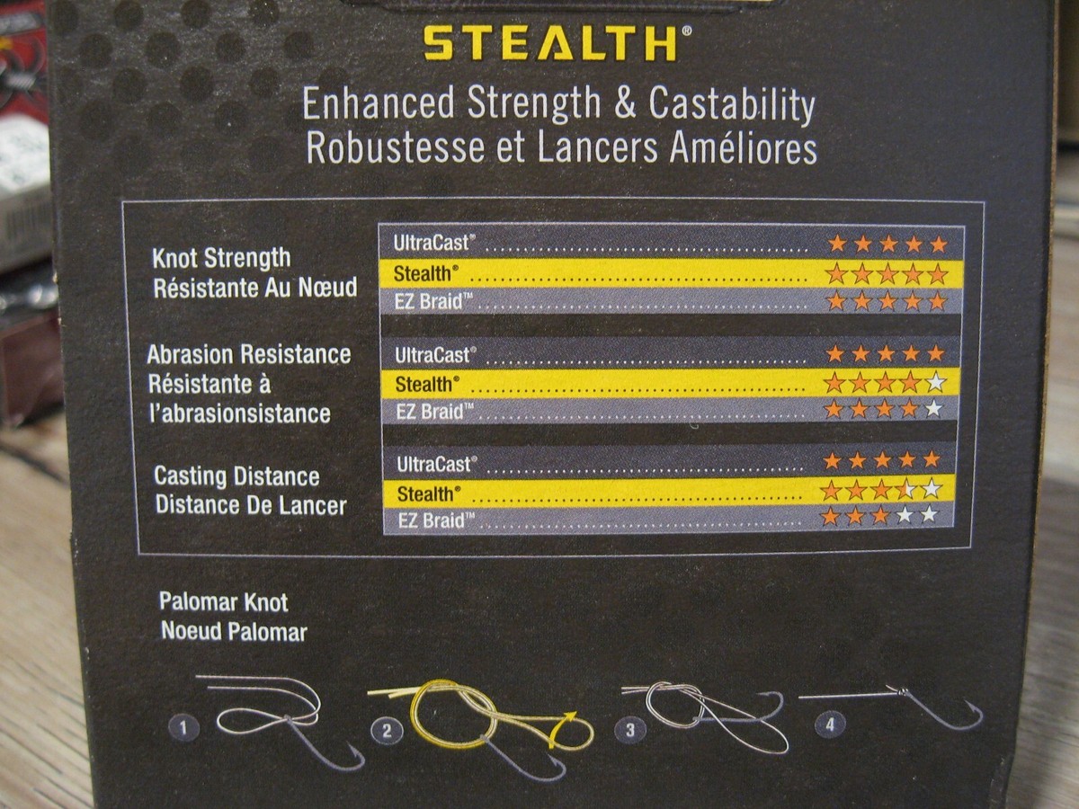 SpiderWire Stealth Treccia Traslucida Per Pesca In Acqua Dolce, 125 Yd, Dyneema – Nuova - Foto 1