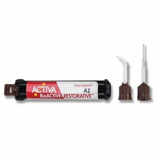 PulpDent ACTIVA BioACTIVE Restorative 8gm refill syringe + 20 tips All Shades