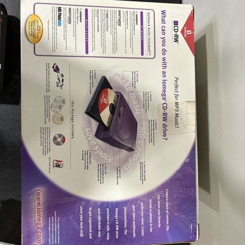 Iomega ZIPCDUSB ZIP CD 650 CD-R/RW External USB Drive CD-ROM - Photo 7/9