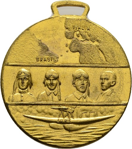 Medaille Joao Ribeiro De Barros 1927 29 mm/ 9,6 g Original #LXW139