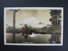 Mt. Baker Washington WA Real Photo Postcard RPPC Mount Vernon Postmark 1943