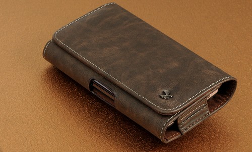 Premium Belt Clip Holster Pouch Leather Case Holder for Cell Phones - Picture 18 of 36