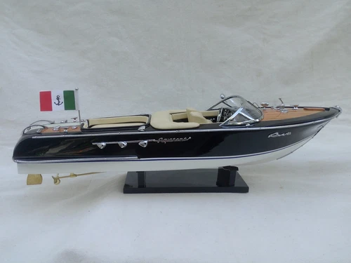 New Riva Aquarama 21" Cream Seat Quality Wood Model Boat L50 Free Shipping