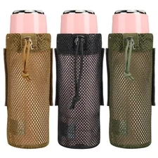 Chengu 3 Pcs Molle Water Bottle Holder Molle Water Bottle Pouch Foldable Water