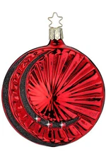 Inge-Glas Disc Sunset 10173S023 German Glass Christmas Ornament with Gift Box