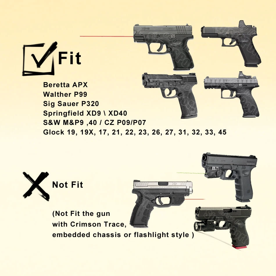 Dropleg Holster For Springfield XD 9 Glock 45 21 Beretta APX Sig P320 S&W M&P 40 - Image 2 of 4