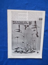 Altec Lansing M49 Microphones Magazine Ad Audio Mag Sept 1968