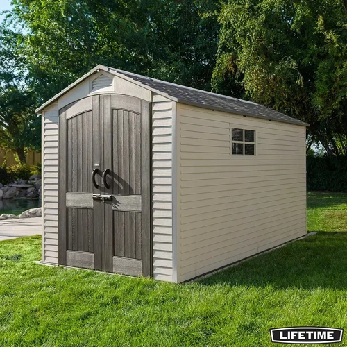Lifetime 7ft x 12ft Garden Storage Shed (SRP £1295) 60282 *VERY POOR BOXES*