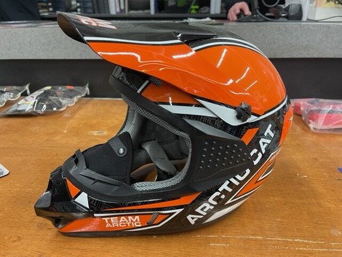 Arctic Cat Snowmobile MX Orange Helmet 