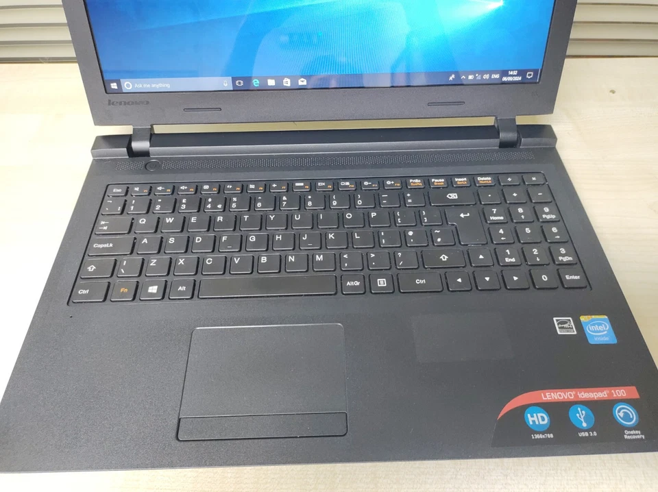 Lenovo IdeaPad 100-15IBY Celeron N2840 4GB RAM 500GB HDD *USED-GOOD CONDITION* - Image 4 of 4