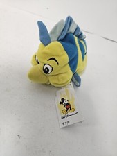 The Disney Mini Bean Bag FLOUNDER Little Mermaid Plush New With Tags