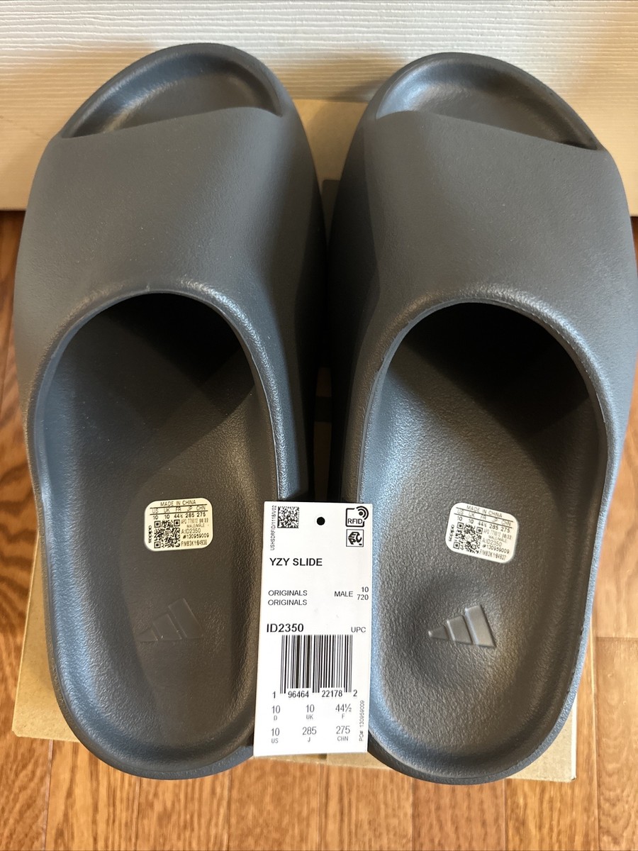 Adidas Yeezy Slide Slate Grey ID2350 Size 10 Men