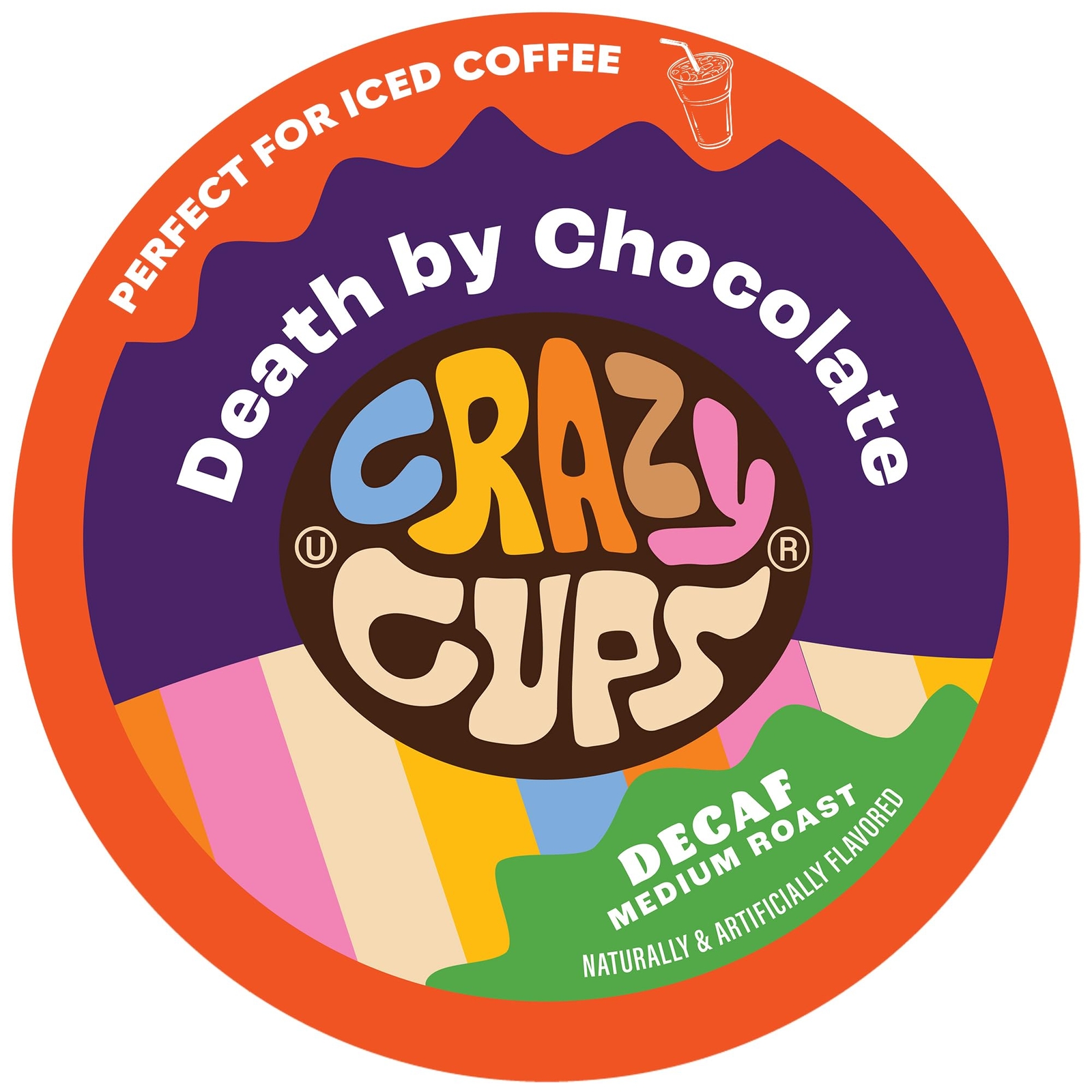 Crazy Cups Death By Chocolate Decaf Coffee 22 Count for Keurig K Cups