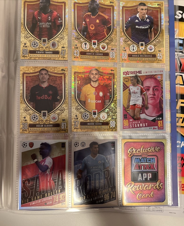 Match Attax Extra 23/24 Almost Complete Binder Inc 3 Limited Edition