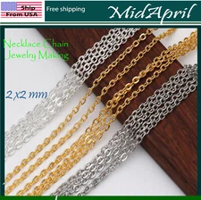 Necklace Chain Jewelry Making  Gold Silver  US SELLER