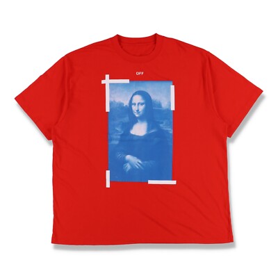 Off-White Red Mona Lisa Arrows Oversized T-Shirt | Size S SS21 RRP $320