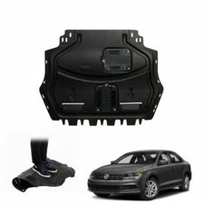 For VW Jetta 2006-2018 Black Front Engine Splash Shield Under Cover 1pcs