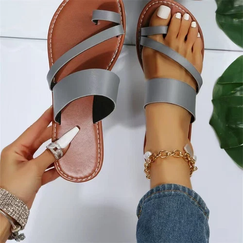 Sommer Damen Slingback Strand flache Sandalen Damen leichte Slipper Hausschuhe - Bild 11 von 35