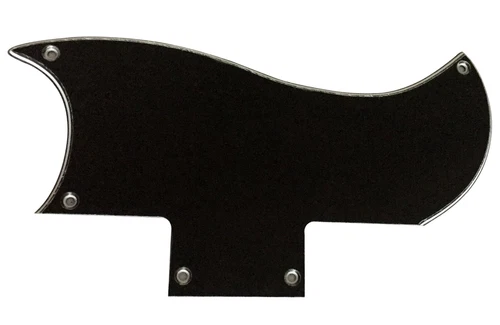 Pickguard  For Gibson SG‘61 Reissue Style Guitar Pickguard  3-Ply-BLACK