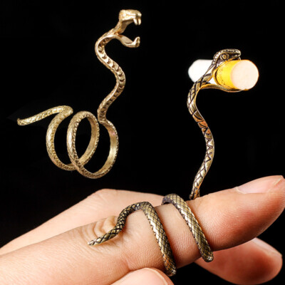 Creative Snake Finger Ring Cigarette Holder Cigarette Clip Smoking  Accessories