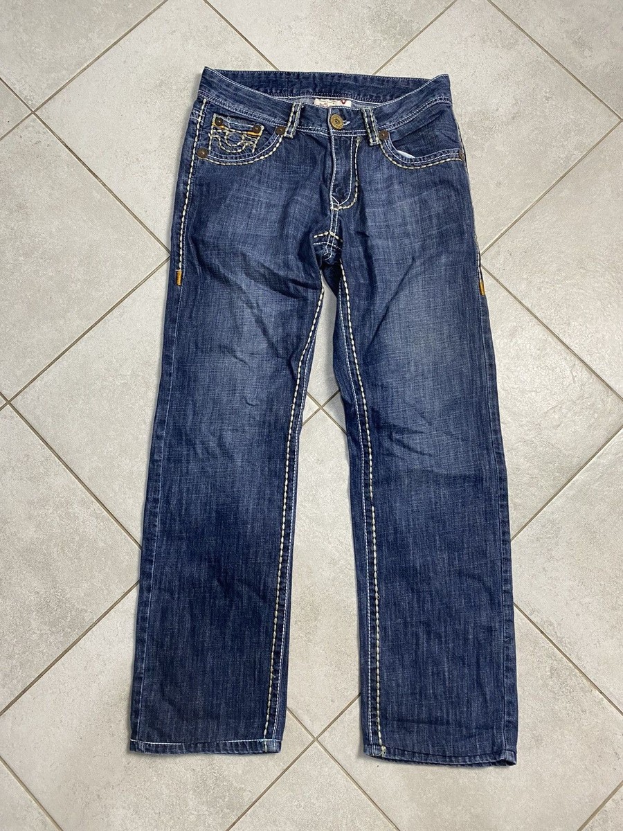 Rare True Religion 32 Drip Y2K Denim Pants Travis Vibe | eBay