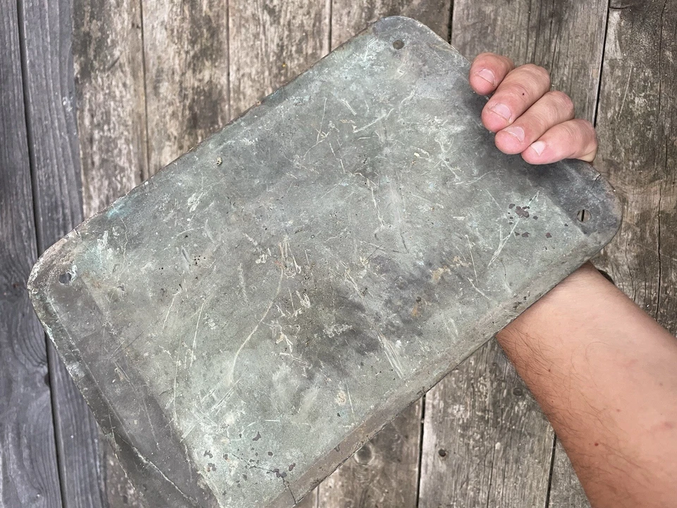 Plaque de Notaire Bronze XIXeme Ancien Reynes Cavalie Métier - Photo 3/4