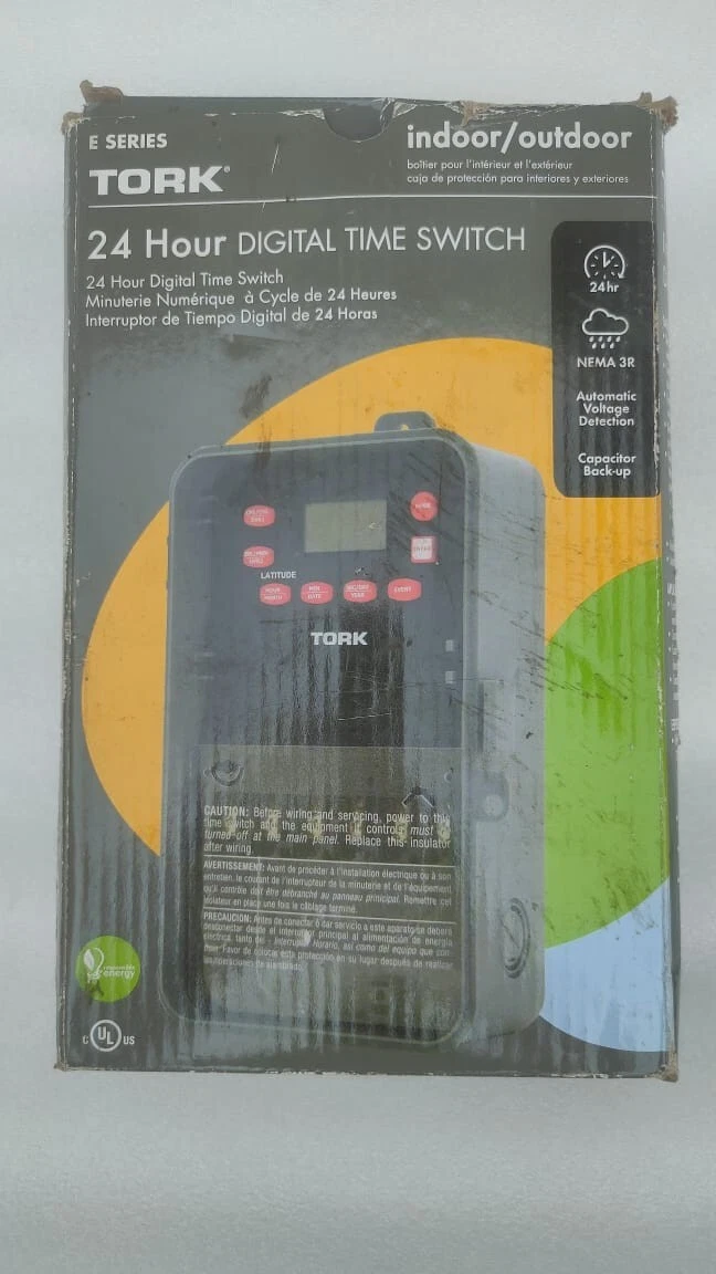 TORK E103B 1 CHANNEL DIGITAL TIME SWITCH 24 HOUR