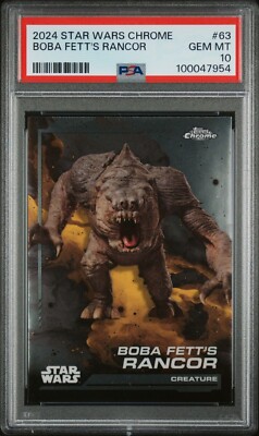 2024 Topps Star Wars Chrome Boba Feet's Rancor Card #63 PSA GEM MT 10