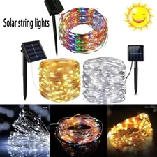 Outdoor Solar Powered 100 LED String Light Garden Patio Yard Landscape Lamp Part