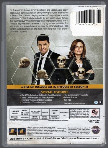 Bones Seasons 1, 3, 5 & 8 DVD Lot - Picture 7 of 9