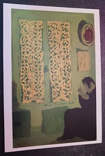 postcard VUILLARD Figur ved et vindue Metropolitan Museum art unposted