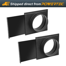 POWERTEC 70279-P2 6-Inch Blast Gate for Vacuum/Dust Collector, 2 PK