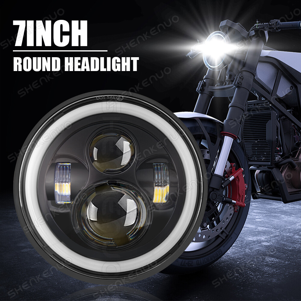 7'' Round LED HEADLIGHT For Yamaha XJ XS 250 400 600 650 750
