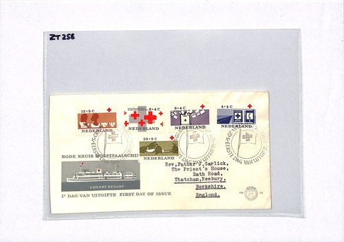 NETHERLANDS 1963 FDC RED CROSS *HOSPITAL SHIP* First Day Cover {samwells}ZT258 - Picture 9 of 10