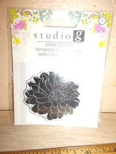 STUDIO G CLEAR STAMP FLOWER