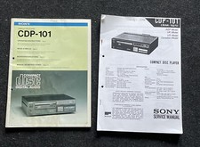 SONY CDP-101 OPERATING + Service Manual Handb...