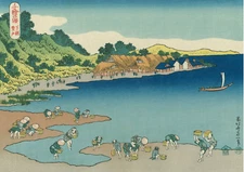 Ukiyo-e woodblock print Reprint Edition Hokusai Katsushika 千絵の海 下総登戸 #014