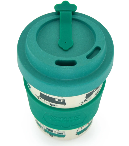 Caravan RV Bamboo Travel Mug -Magical Mornings - 300ml - Van Go Collections - Picture 3 of 5