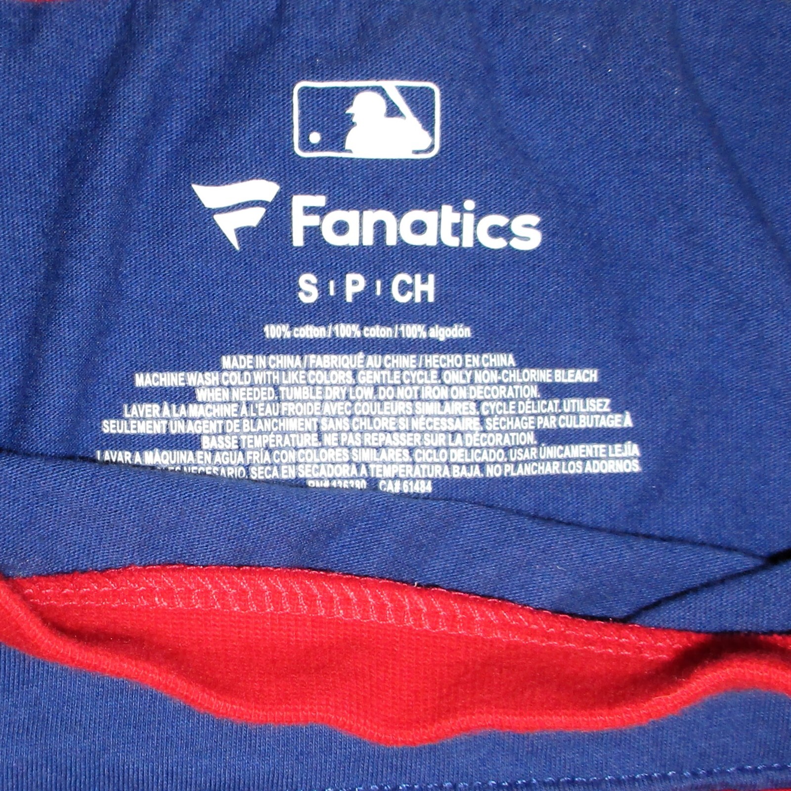 Chicago Cubs T Shirt Graphic Adult Small Long Sleeve Blue Baseball MLB