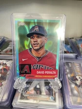 2022 Topps Chrome Platinum David Peralta Aqua Lava Refractor /299 Diamondbacks