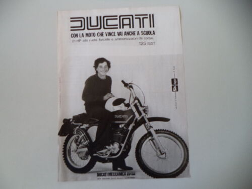 advertising Pubblicità 1976 MOTO DUCATI 125 ISDT REGOLARITA' - Bild 1 von 1