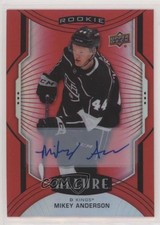 2020-21 Upper Deck Allure Rookie SP Red Rainbow Mikey Anderson #110 Auto 0b3