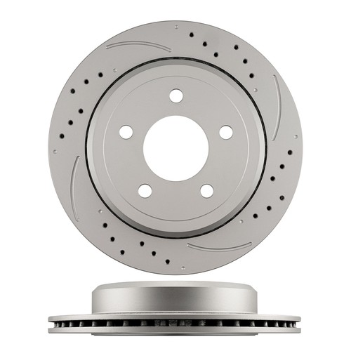 Rotores de freno de taladro/ranura trasero para Crown Victoria Grand Marquis Marauder 2003-2011 - Imagen 12 de 19