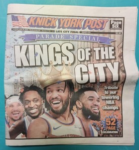 5 NEW YORK POST NEWSPAPERS: NY KNICKS NBA CHAMPS 2026 Coverage! Over 122 pages!