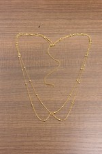 Goldene doppellagige Taillenkette mit Perlen – Y2K Bauchketten Trend