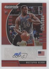 2020 Panini Prizm Draft Picks Prospect Red /199 Mustapha Heron #PA-MU Auto qy0
