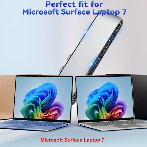 Surface Laptop 7 USB Hub Docking Station, 2024 Silver - Afbeelding 9 van 12