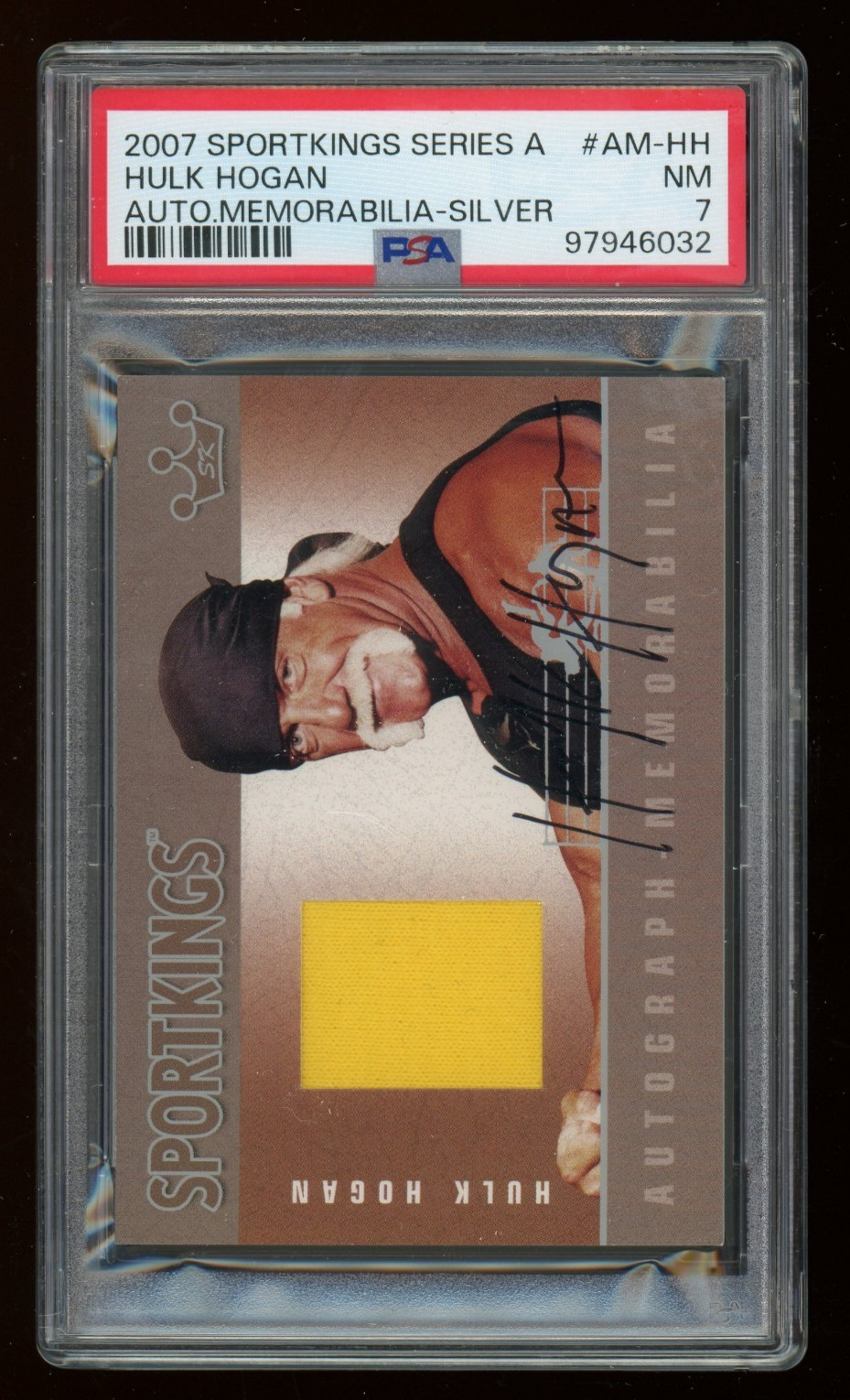 Hulk Hogan PSA/DNA 2007 Sportkings Card Relic Auto Signed HOF 032